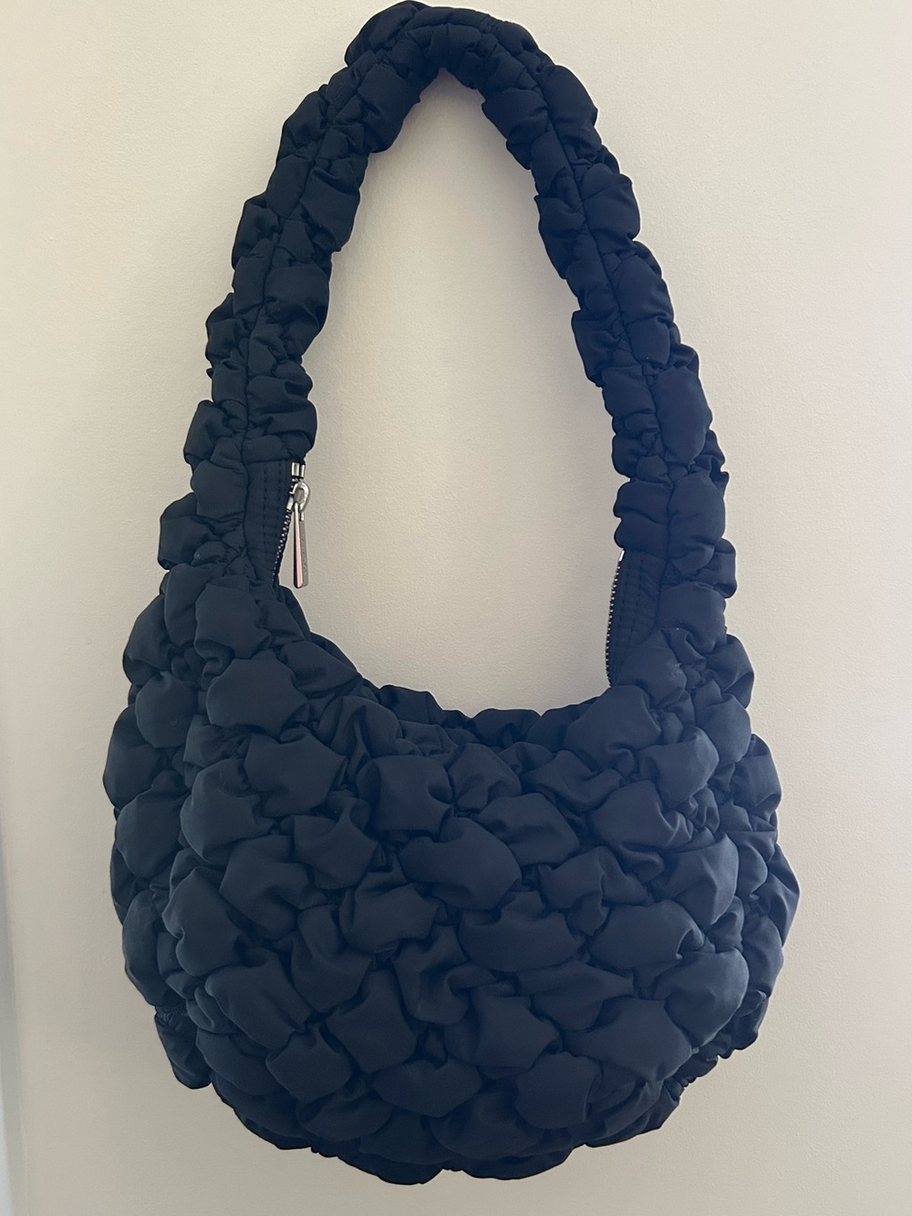 Babaton Black Ruched Shoulder Bag